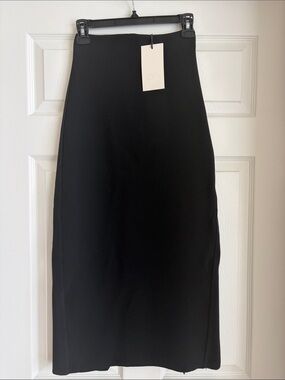 Zara Black Slit Pencil Skirt, ZW Collection